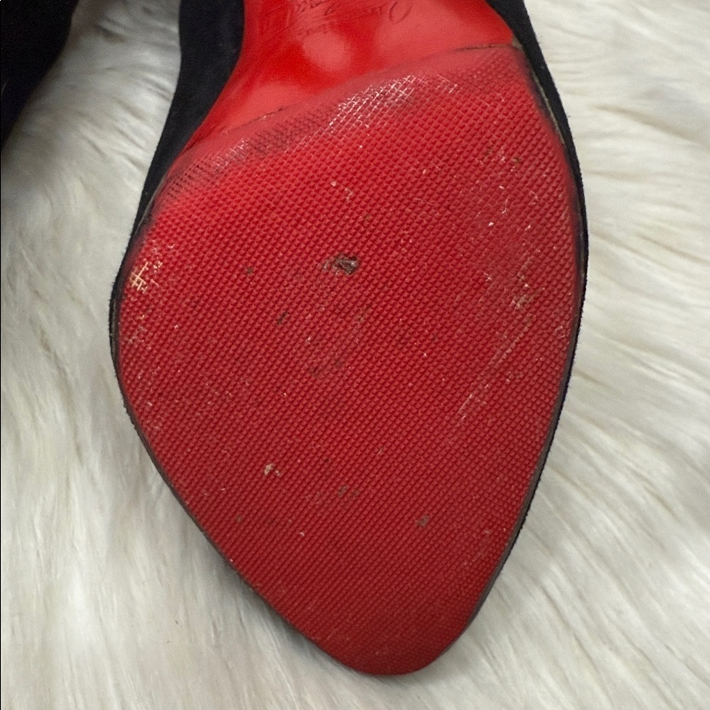 CHRISTIAN LOUBOUTIN Suede Booties - Picture 14 of 16